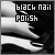 sblack nail polish